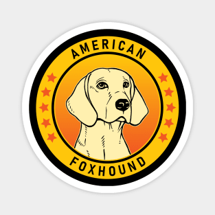 American Foxhound Dog Portrait Magnet